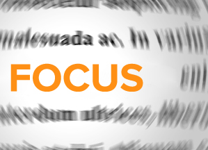 Orange Focus text in the middle of the graphic